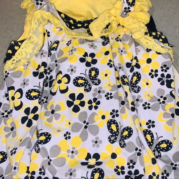 2T 24M bubble top outfit with ruffle leggings set - Picture 5 of 9